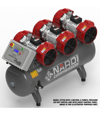 NARDI EXTREME MP 9HP 270ltr 21BAR Compressor with Panel - Code EXTMP2709021CP