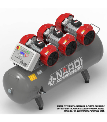NARDI EXTREME MP 9HP 500ltr 21BAR Compressor with Panel - Code EXTMP5009021CP