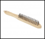 SIP 3-Row Mild Steel Wire Brush - Code 04173