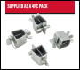SIP 4pc Contour & Flush Butt Welding Clamps - Code 09532