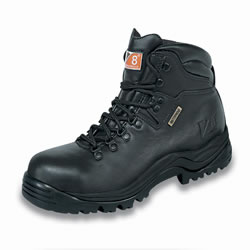 Black Smooth Leather Waterproof THUNDER Boot V8415