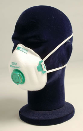 Disposable Dustmask with valve FFP2S (per 10)