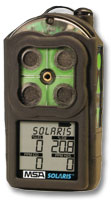 MSA SOLARIS Portable 4-Gas Detector (Ex, Ox, CO & H2S) with Datalogging