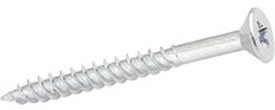 12 x 2 inch  Zinc Plated Twinthread Woodscrews Pozi Drive (per 100)