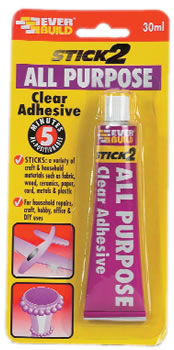 Everbuild All Purpose Clear Adhesive Superglue 30ml