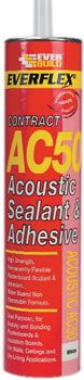 Everbuild Ac50 Acoustic Sealant & Adhesive 900ml Mastic (per 9)