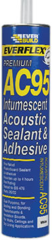 Everbuild Ac95 Intumescent Acoustic Sealant & Adhesive 900ml Mastic (per 9)