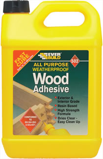 Everbuild 502 All Purpose Weatherproof Wood Adhesive - 5 Litre