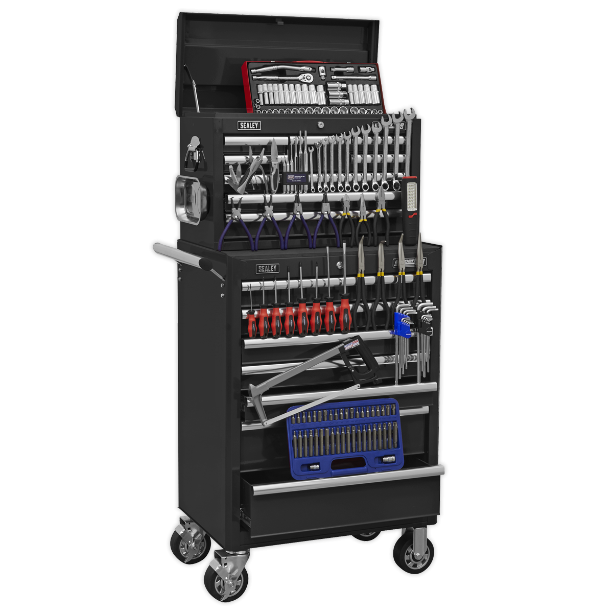 Sealey Apcombobbtk58 Topchest Rollcab Combination 15 Drawer With
