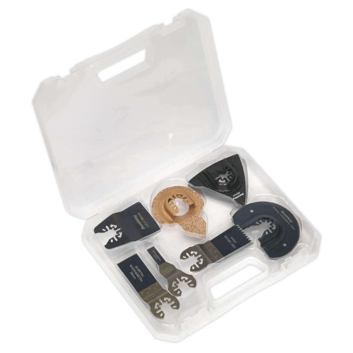 Sealey 3pc Quick Change Multi Tool Cutting Saw Blade Set Bi-Metal SMTC3