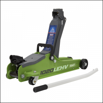 Sealey 1020LEHV Low Profile Short Chassis Trolley Jack 2 Tonne - Green
