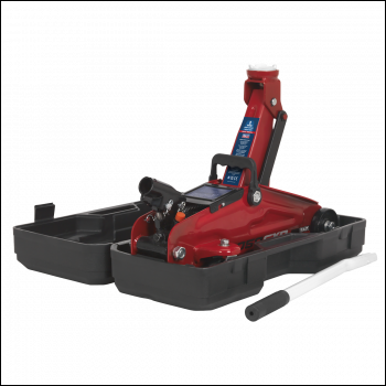 Sealey 1050CXD Short Chassis Trolley Jack with Storage Case 2 Tonne