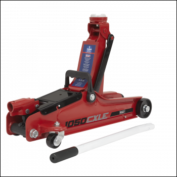 Sealey 1050CXLE Low Profile Short Chassis Trolley Jack 2 Tonne
