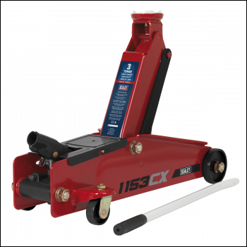 Sealey 1153CX Heavy-Duty Long Reach Trolley Jack 3 Tonne
