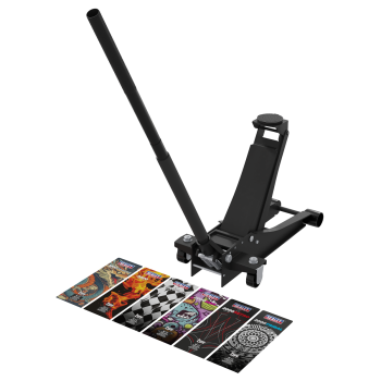 Sealey 2000CB Low Entry Custom Design Trolley Jack with Rocket Lift 2 Tonne - Black