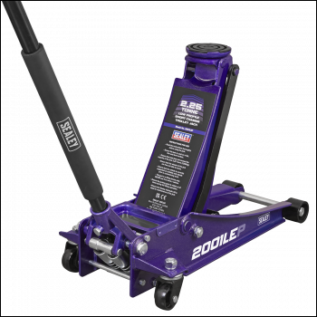 Sealey 2001LEP Low Profile Trolley Jack with Rocket Lift 2.25 Tonne - Purple