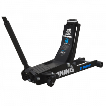 Sealey 2100TB Viking Low Profile Professional Long Reach Trolley Jack with Rocket Lift 2 Tonne