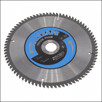 Sealey 25080/Ali Worksafe® Aluminium Cutting TCT Saw Blade 250 x 30mm 80tpu
