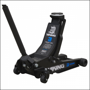 Sealey 3100TB Viking Low Profile Professional Trolley Jack with Rocket Lift 3 Tonne