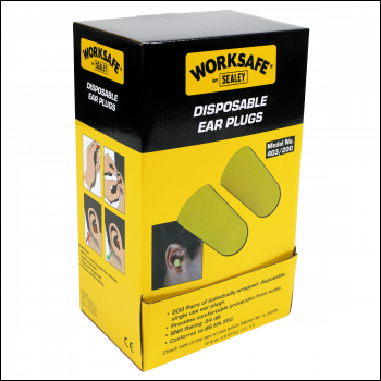 Sealey 403/200 Worksafe® Disposable Ear Plugs - 200 Pairs