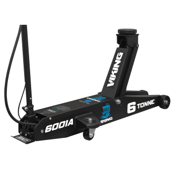 Sealey 6001A Viking Professional Long Reach Air/Manual Operation Trolley Jack with Rocket Lift 6 Tonne