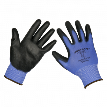Sealey 9117L Worksafe® Lightweight Precision Grip Gloves, Large - Pair