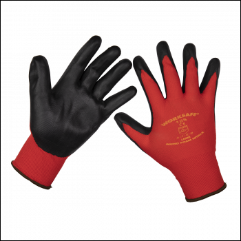 Sealey 9125L/B120 Worksafe® Nitrile Foam Gloves, Large - Pack of 120 Pairs