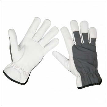 Sealey 9136L Worksafe® Super Cool Hide Gloves, Large - Pair