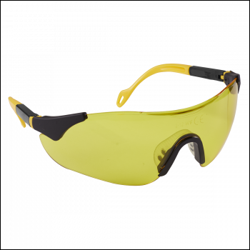 Sealey 9212 Worksafe® Sports Style High-Vision Safety Glasses with Adjustable Arms