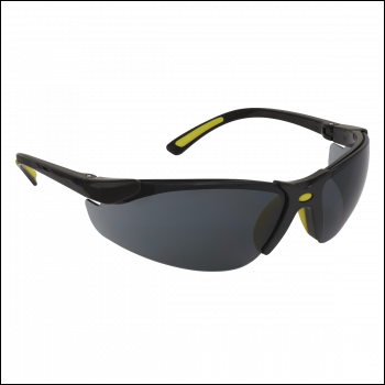 Sealey 9214 Worksafe® Zante Style Smoke Lens Safety Glasses with Flexi Arms