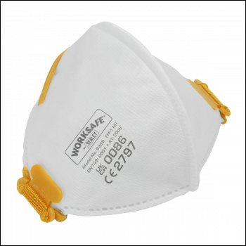 Sealey 9329/10 Worksafe® Fold Flat Mask FFP1 - Pack of 10
