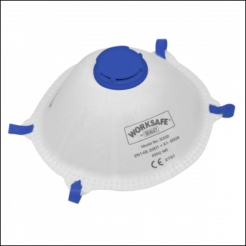 Sealey 9332/10 Worksafe® FFP2 Valved Cup Mask - Pack of 10