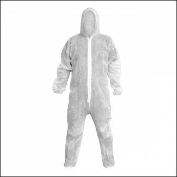 Sealey 9601XL Disposable Coverall White - X-Large