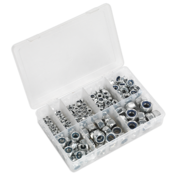 Sealey AB033LN Nylon Locknut Assortment M4-M16 255pc