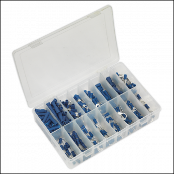Sealey AB040BT Crimp Terminal Assortment 280pc - Blue