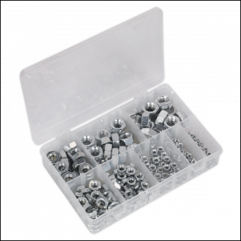 Sealey AB046SN Steel Nut Assortment M4-M16 255pc