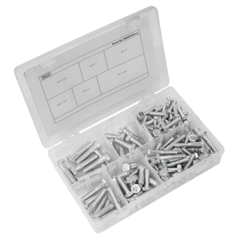 Sealey AB047UNF Setscrew Assortment 144pc 1/4 inch -3/8 inch UNF