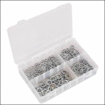 Sealey AB057LW Internal Serrated Lock Washer Assortment M5-M10 1000pc