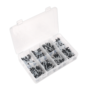Sealey AB074BR Black Anodised Rivet Assortment 200pc
