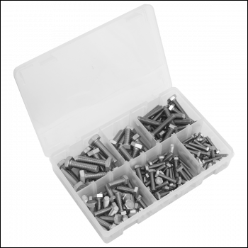 Sealey AB078SS Stainless Steel Setscrew Assortment M5-M10 150pc