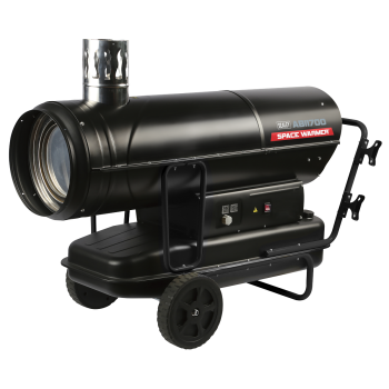 Sealey ABI1700 Space Warmer® Indirect Kerosene/Diesel Heater with Wheels 170,000Btu/hr