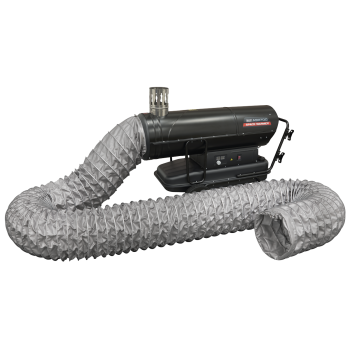 Sealey ABI1700COMBO Space Warmer® Indirect Kerosene/Diesel Heater 170,000Btu/hr with 5M Ducting