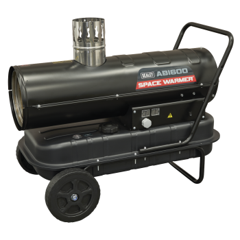 Sealey ABI600 Space Warmer® Indirect Kerosene/Diesel Heater with Wheels 68,000Btu/hr