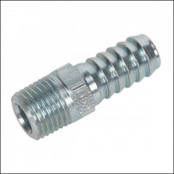 Sealey AC09 PCL Screwed Tailpiece Male 1/4 inch BSPT - 3/8 inch  Hose - Pack of 5