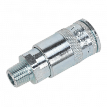 Sealey AC16BP PCL Coupling Body Male 1/4 inch BSPT - Pack of 50