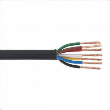 Sealey AC24207CTH Thin Wall Automotive Cable 7 x 0.75mm² 24/0.20mm 30m - Black