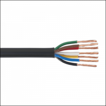 Sealey AC24207CTH Automotive Cable Thin Wall 7 x 0.75mm² 24/0.20mm 30m Black