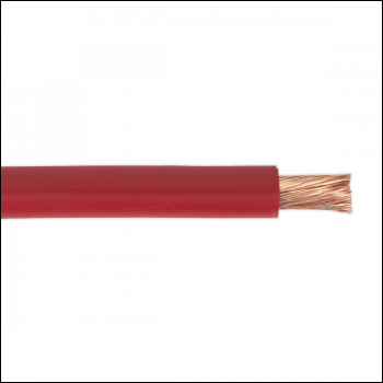 Sealey AC25SQRE Automotive Starter Cable 196/0.40mm 25mm² 170A 10m - Red