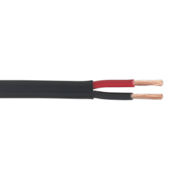 Sealey AC2830TWTK Thick Wall Flat Automotive Cable Twin 2 x 2mm² 28/0.30mm 30m - Black