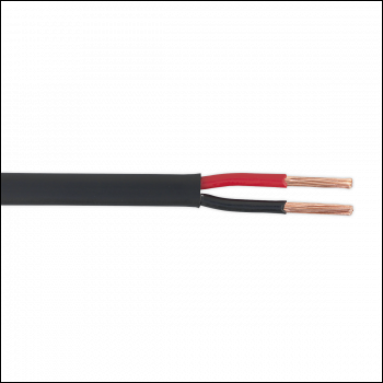 Sealey AC2830TWTN Thin Wall Flat Automotive Cable Twin 2 x 2mm² 28/0.30mm 30m - Black